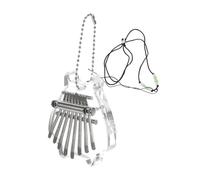 ifundom Piano de Pulgar Transparente de Teclas Mini Kalimba Portátil para Principiantes Instrumento Musical de Mano para Tocar Fácilmente Casa o Viajando