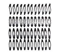 ifundom Pinzas Cabello para Mujer y Niñas 48piezas 4 Juegos Horquillas de Acero Negro Clásicas Moda para Peinados y Viajes Fáciles de Llevar