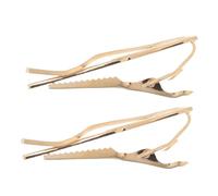ifundom Pinzas de Corbata Únicas para Hombre en Forma de Cubiertos de Cobre, Sujeción Fuerte y Diseño Minimalista Adecuado para Bodas y Banquetes, Pack de 2 Piezas