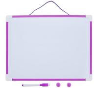 ifundom Pizarra Blanca Magnética Doble Cara Tamaño A3 Color Púrpura Bloc de Dibujo Borrable Oficina Tablero de Notas Práctico para Mensajes y Escritura Creativa
