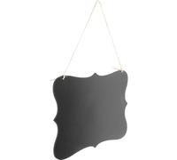ifundom Pizarra Colgante de Doble Cara Borrable para Mensajes con Cuerda, Tablero de Densidad Pequeño con Diseño Creativo para Decoración del Hogar