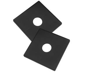 ifundom Placa de Ajuste Cuadrada de Abs con Brida Dividida para Grifo y Tubería de Agua, Diseño Desmontable, Instalación Rápida, Orificio de 22 Mm, 2 Piezas para Hogares y Comercios