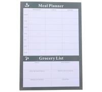 ifundom Planificador de Menú Semanal en Papel Negro, Cuaderno Desgarrable y Duradero para Organizar Comidas y Lista de Alimentos Hogar