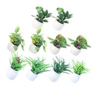ifundom Plantas en Miniatura y Mini Bonsáis para Casas de Muñecas, Tamaño 3-5 Cm, Decoración Realista, Resistentes al Desgaste, Ideales para Mini Jardines y Paisajismo, Set de 14 Piezas