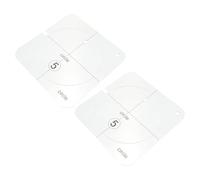 ifundom Plantilla de Acolchado Movimiento Libre Transparente 2 Piezas para Máquina de Coser Doméstica, Regla de Medición para Patchwork y Manualidades de Costura, Herramienta