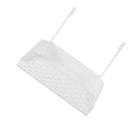 ifundom Plataforma Colgante Grande para Tomar el Sol para Tortugas, Acrílico Resistente Blanco, Compatible con Acuarios de 1 CM, Altura Ajustable, Antideslizante para Reptiles Acuáticos y