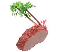 ifundom Plato De Tortuga Natural Bebedero para Serpientes Recipiente De Resina para Agua De Tortuga para Terrarios De Reptiles