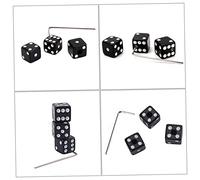 ifundom Pomo De Control Negro Para Guitarra Diseño Dado Con Puntos Blancos Accesorio Duradero Para Reemplazo Split Shaft Modelo Puntos Llave Resistente