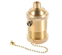 ifundom Portalámparas de Cobre Vintage E27 Doble Anillo para Lámparas Diy, Accesorio Decorativo Fácil de Usar para Barra y Aplique de Pared