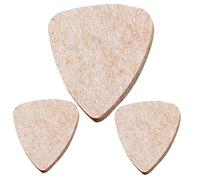 ifundom Púas de Fieltro de Lana para Guitarra Fáciles de Sujetar y Que Se Adaptan Forma Dedos, Color Beige, Paquete de 3 Unidades para Guitarristas