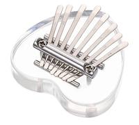 ifundom Pulgar piano de acrílico del dedo del corazón mini piano kalimba acrílico instrumentos musicales infantiles kalimba portátil regalo de piano de dedo música instrumento musical