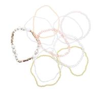ifundom Pulsera Bohemia de Cuentas Apilables Conjunto Multicapa Elástico para Mujer Estilo Bohemio Hippie para Fiesta de Navidad