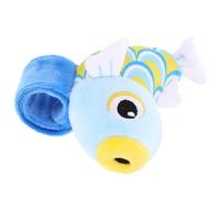 ifundom Pulsera de Peluche Forma de Pez Koi, Tamaño Compacto, Color Azul y Naranja, Banda de Bofetadas Suave Adultos, Accesorio Divertido para Fiestas y Disfraces Infantiles