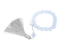 ifundom Pulsera de Rosario Cuentas de Vidrio y Borlas Decorativas, Pulsera de Oración para Fieles y Uso en Eventos Religiosos