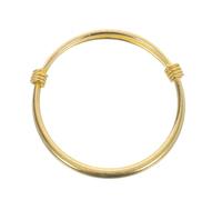 ifundom Pulsera Rígida Ajustable de Cobre Acabado Dorado para Brazalete Abierto Push-Pull Cómodo y Elegante Accesorio Infantil para Uso Diario y Ocasiones Obsequios
