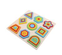 ifundom Puzzle de Madera para Juguete Sensorial Educativo Montessori con Bloques de Colores y Formas Geométricas para Desarrollo Cognitivo y Coordinación Manual Infantil