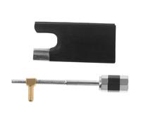 ifundom Raíz De Bastón De Violín De Ébano Con Nuez De Cobre Blanco Para Estudiantes, Accesorio Profesional Para Reemplazo y Ajuste, Cómodo y Estable Para Práctica Musical