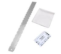 ifundom Regla Notched De Inoxidable Para Medición De Guitarras Herramienta Luthier Precisa Para Medir Altura De Cuerdas y Alineación Del Mástil Incluye Medidor De Acción y Paño De