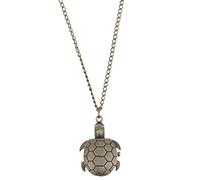 ifundom Reloj de Bolsillo Vintage Cadena Antigua para Hombre y Mujer Diseño Retro Tortuga Accesorio Decorativo Elegante y Duradero