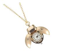 ifundom Reloj De Bolsillo Vintage Escarabajo Colgante Reloj Mujer Dorado Cuarzo