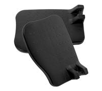 ifundom Reposapiés para silla de ruedas en PP negro, par de pedales con función elevable y superficie antideslizante, accesorios para personas mayores durante uso diario