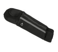 ifundom Riñonera Bolsa Deportiva Cómoda y Segura Antirrobo de Tela Elástica Negra Bolsillo Oculto para Móvil para Actividades al Aire Libre