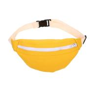 ifundom Riñonera Infantil de Lona Amarilla Bolso Portátil Unisex Niña Bandolera Resistente para Actividades al Aire Libre Bolso de Almacenamiento Ligero y Práctico