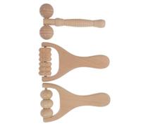 ifundom Rodillo Herramienta para Cuello de de Madera 3 Masaje Facial Piezas Diseño Portátil Versátil para Relajación y Brazos Después Día Largo