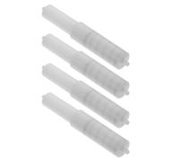 ifundom Rodillos Porta Pañuelos de Plástico Blanco Ejes Retráctiles y Diseño Simple, 4 Piezas Prácticos para Hoteles y Familias