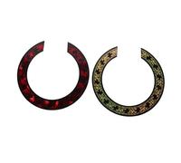 ifundom Rosetas Autoadhesivas Para Roseta De Guitarra Acústica y Clásica, Calcomanías 3d De Flor En Color Dorado y Rojo, Decoración Para Boca De Guitarra, Accesorio Diy Para Personalización