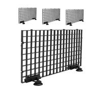 ifundom Separador de Pecera Pequeño Negro 4 Piezas con Rejilla Filtrante Inferior para Acuario, Divisor de Tanque de Plástico Resistente, Adecuado para Acuarios y Filtración