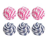 ifundom Set de 6 Bolas de Cuerda de Papel para Gatos, Juguete Interactivo Que Fomenta el Instinto Natural y Ejercicio para Gatos Color Aleatorio