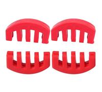 ifundom Silenciador para Violín de Goma Rojo 4 Piezas, Accesorios de Violín para Práctica, Protección sin Rayar, Diseño Compacto y Fácil de Almacenar