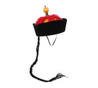 ifundom Sombrero Tradicional de Emperador Chino Tocado Artesanal para Representaciones Teatrales Y Culturales