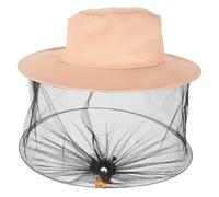 ifundom Sombrero y Velo de Apicultura Red Ajustable, Protección para Cabeza y Cara, Material Duradero, Color Negro, Uso para Apicultura y Actividades al Aire Libre, Equipo de Protección