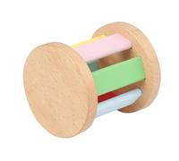 ifundom Sonajero de Madera Montessori para Ñiño, Rodillo de Madera 1 Pieza, Juguete Sensorial Educativo para Desarrollo Temprano y Estimulación Táctil y Auditiva, Adecuado para Juegos