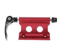 ifundom Soporte de Horquilla de Liberación Rápida para Bicicleta Aleación de Aluminio Resistente Color Rojo Portabicicletas para Montaje Delantero Compatible Portaequipajes de Coche