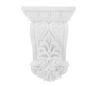 ifundom Soporte de Ménsulas Europeas Talladas en PU sin Yeso, Ménsulas Romanas white, 18.5 CM de Ancho, para Decoración de Interior y Exterior, Adecuado para Salones y Fachadas