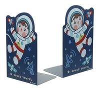 ifundom Soporte Metálico para Libros Ajustable y Extensible Sujetalibros Decorativo Diseño de Unicornio Práctico Tope de Libro para Oficina Biblioteca y Escritorio Organizador