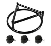ifundom Soporte Metálico y Freno, Base Redonda de Acero al Carbono con Ruedas Giratorias 360° para Macetas de Jardín para Plantas de Interior y Exterior