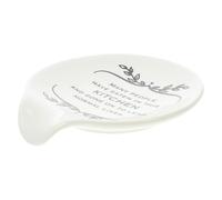 ifundom Soporte para Cuchara de Cerámica Elegante y Práctico, Fácil de Lavar y Transportar, Adecuado para Suministros de Restaurante y Decoración de Mesa