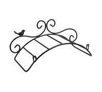 ifundom Soporte para Manguera de Jardín Montado Pared Resistente Hierro Negro Organizador Anti-enredos para Uso Interior y Exterior Fácil Instalación