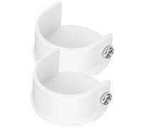 ifundom Soportes para Barra de Cortina de Aleación 28mm, 2 Piezas en Color Blanco, Soporte Lateral para Cortinas y Barra de Armario, Montaje en Pared, Adecuado para Hogar y Almacenamiento