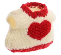 ifundom Suéter de Corazón de Ardilla para Hurones Conejos y Cobayas Chaleco Cálido de Punto para Animales Pequeños Accesorio de Vestir para Fiesta de San Valentín y Sesión de Fotos