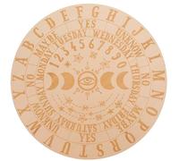 ifundom Tablero de Adivinación de Madera, Tablero de Letras de Péndulo, Color Caqui, Sólido, Superficie Lisa sin Rebabas, para Aficionados al Juego de Adivinación y Principiantes,