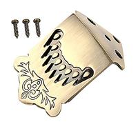 ifundom Tablero de Cuerdas de Cuerdas Cordal de Mandolina Tradicional Patrón de Plumas de Bronce para Accesorios de Instrumentos Musicales