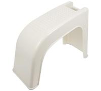 ifundom Taburete Antideslizante de Plástico para Pedicura Beige, Reposapiés Pequeño para Ducha y Cuidado de Pies, Adecuado para Salones y Uso en Casa