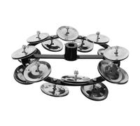 ifundom Tambor Hi-hat Pandereta De Doble Accesorio De Instrumento De Percusión Para Kit De Batería Sonido y Potente Para Actuaciones Musicales