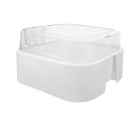 ifundom Tanque Pequeño para Tortugas de Plástico con Tapa y Plataforma para Tomar el Sol, Recinto Seguro de 30x30x16 Cm para Reptiles Acuáticos Jóvenes, Hábitat Compacto Adecuado