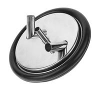 ifundom Tapa de Cubo de Ordeño de Acero Inoxidable 3 Bocas y Junta de Sellado, Accesorio para Cubo de Leche Profesional, Compatible Máquina de Ordeño para Uso Diario en Granja